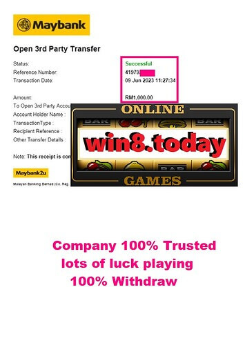 3WIN8 exciting game interface