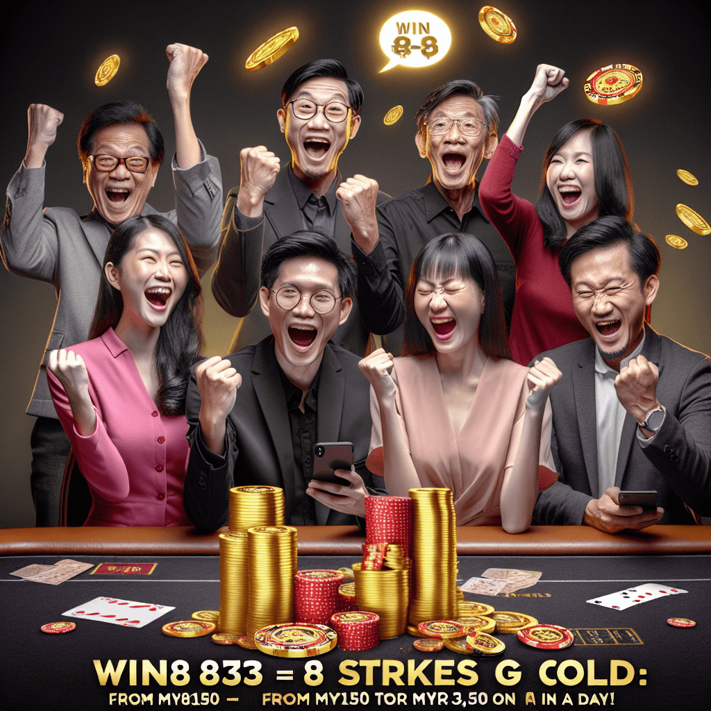Ace333 celebrating a big win at the online casino