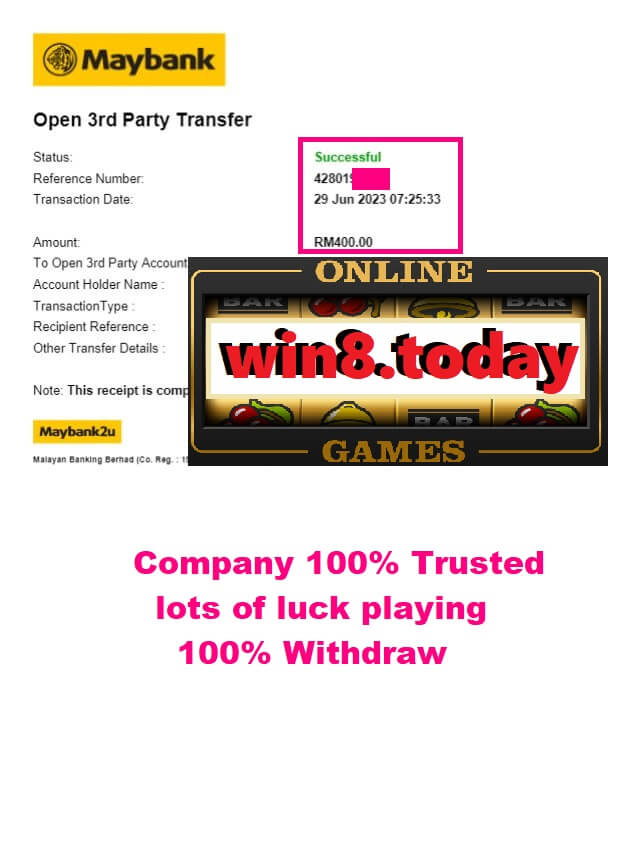 Astonishing win of MYR400 with just MYR50 investment playing Rollex11 casino game