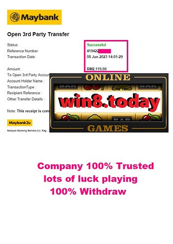 A lucky winner celebrating their MYR2,119 win at Rollex11 Casino