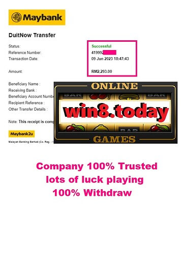 My big win at 3WIN8 casino turning MYR90 into MYR2,293