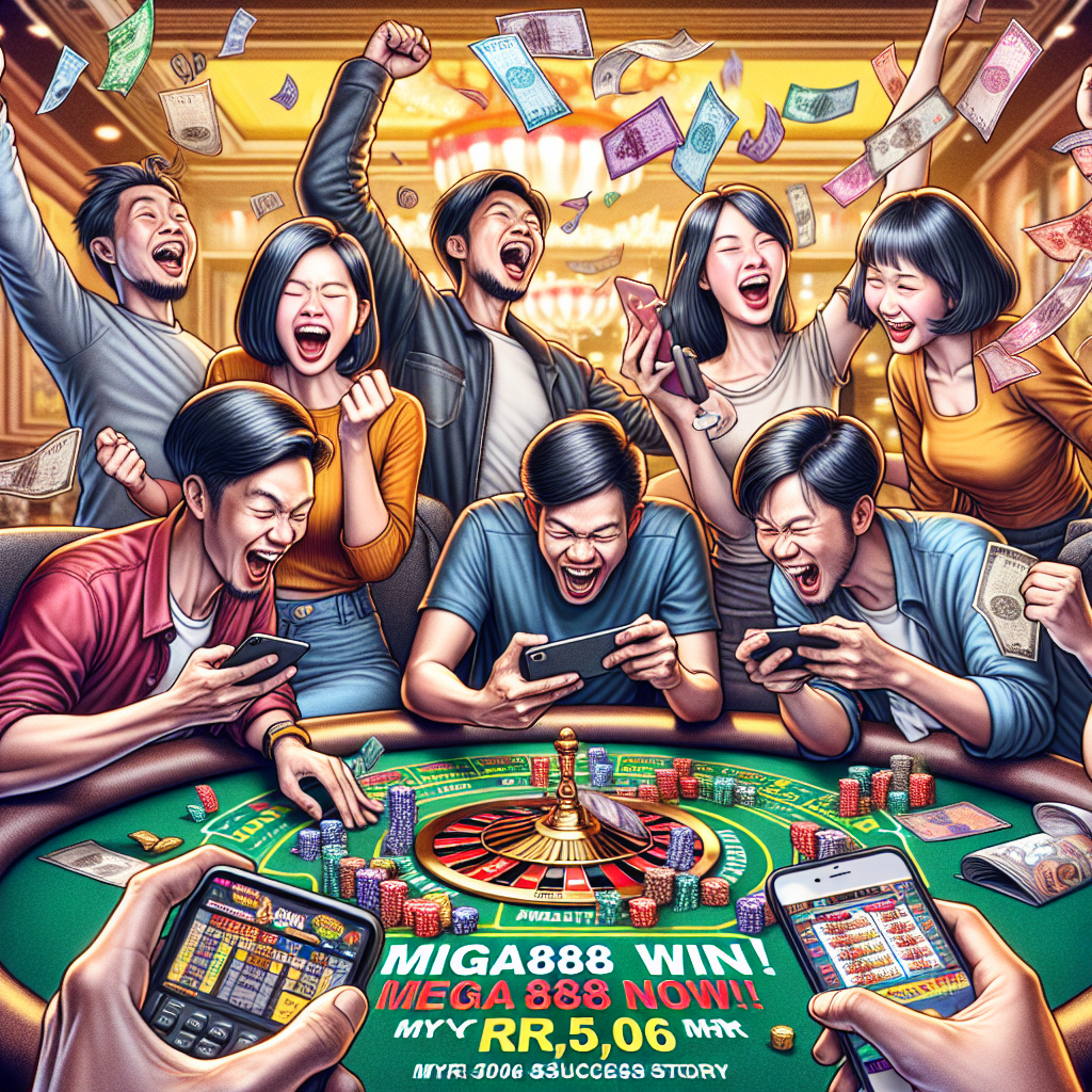 Screenshot of the Mega888 jackpot win