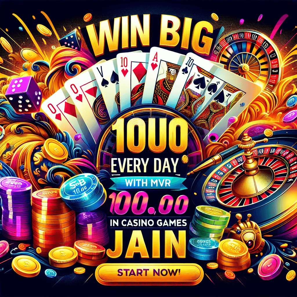 Join now for daily wins with MVR 100.00