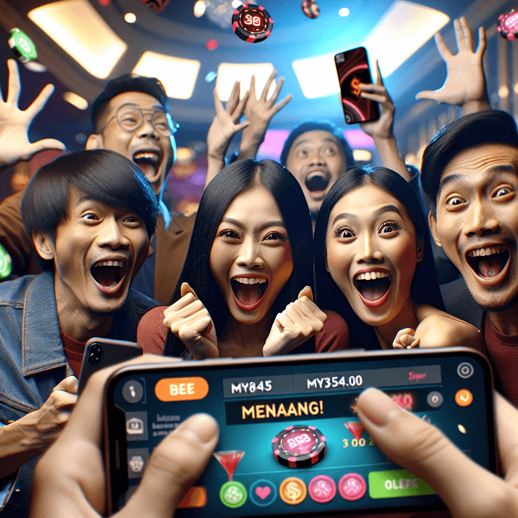 Pemain sedang menikmati kemenangan besar di Rollex11